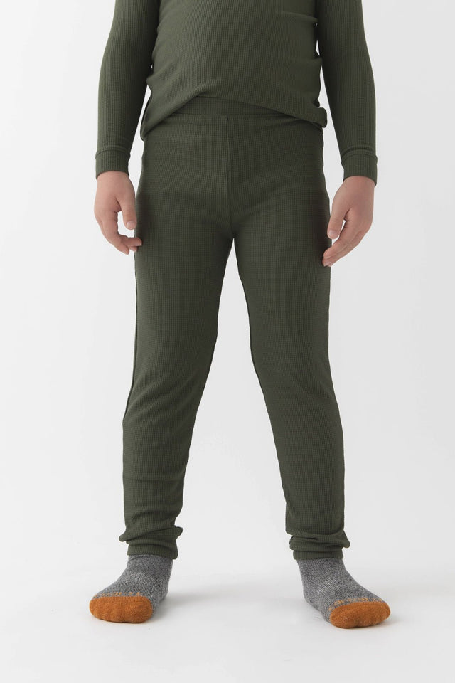 Pantalon enfant — Bamboo maille gaufrée Base Layer
