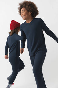 Ensemble enfant — Bamboo maille gaufrée Base Layer