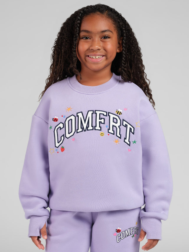 Sweat enfant — Varsity Applique col rond