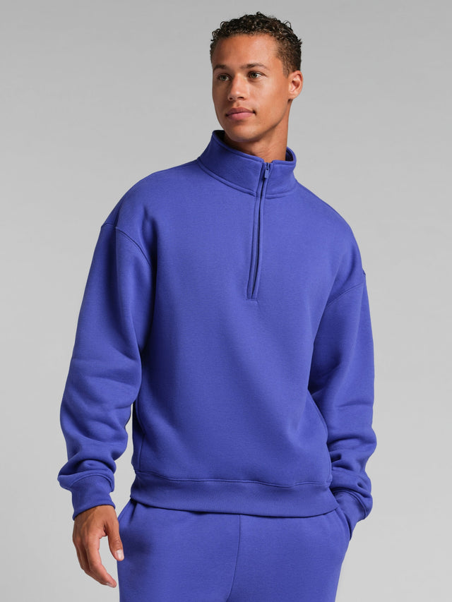 Sweat à capuche — Neon Basic col zippé col montant