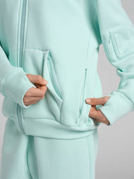 Sweat à capuche enfant — Explorer voyage zippé
