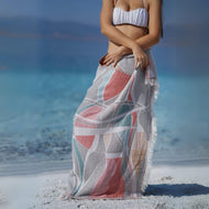 Couverture de plage — Urla 100 % coton turc et