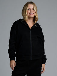 Sweat à capuche — Basic court zippé