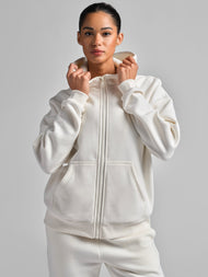 Sweat à capuche — Basic court zippé