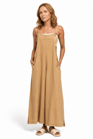 Pantalons et ensembles — large-Leg coton Jumpsuit