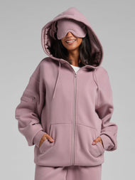 Sweat à capuche — VIP Airplane Mode voyage zippé – Mega