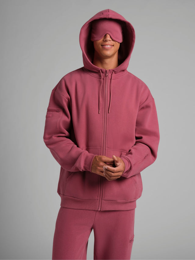 Sweat à capuche — Airplane Mode voyage zippé – Mega