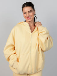 Sweat à capuche — Pastel zippé – Mega