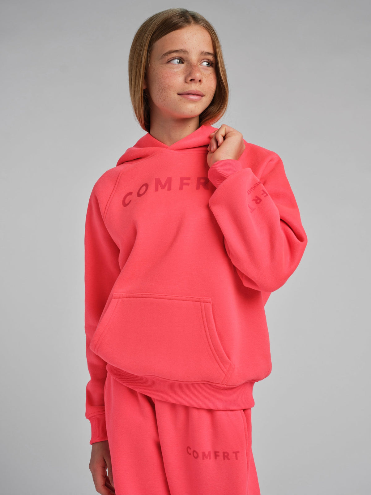 Sweat à capuche enfant — Neon Tranquil — Comfrt
