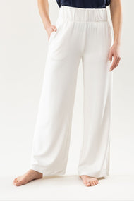 Pantalon femme — brossé Bamboo coupe large Pull-On