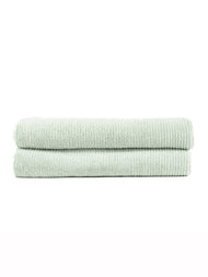 Draps de bain en éponge côtelée