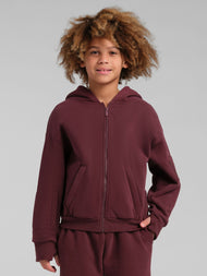 Sweat à capuche enfant — Explorer voyage zippé