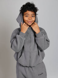 Sweat à capuche enfant — Cloud zippé