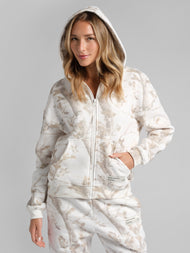 Sweat à capuche — Camo court zippé