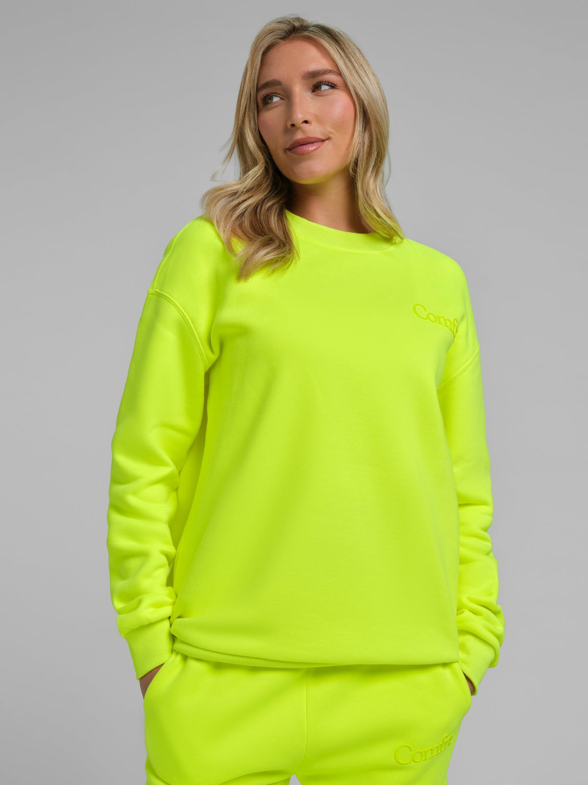 Sweat — Neon Minimalist col rond — Comfrt