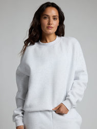 Sweat à capuche — Basic court col rond