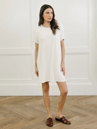 Chemise de nuit femme — Bamboo côtelé-maille Boyfriend nuit