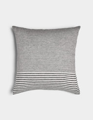 Coussin décoratif — rayé lin