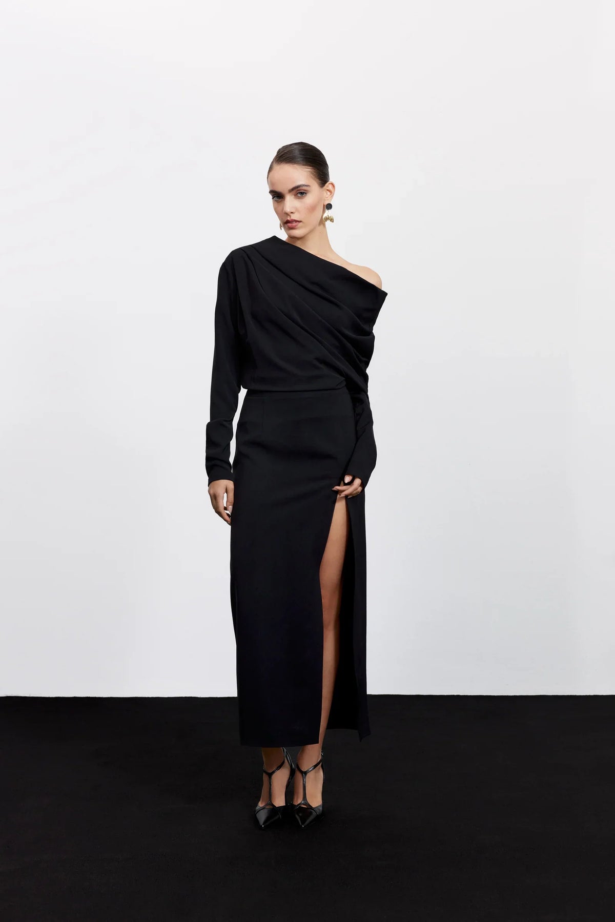 Jupe — Manhattan Side-Slit — The Loomia