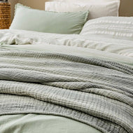 Couverture — Tina rayé Four Layered froissé Muslin