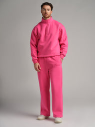 Sweat — Basic col zippé col montant