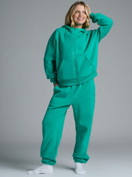 Sweat à capuche — Basic court zippé