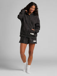 Sweat à capuche — Camo court zippé