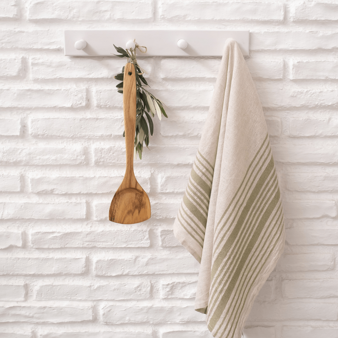 Torchon et serviette de cuisine — Demet lin et coton — The Loomia
