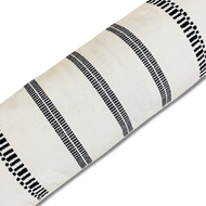 Coussin décoratif — Katrin noir et Ivory lombaire