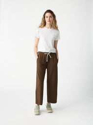 Pantalon femme — Studio court coupe large