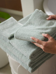 Serviette de bain — côtelé éponge