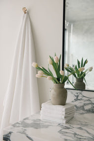 Carrés de toilette — côtelé éponge