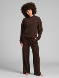 Pantalon — Luxe éponge léger coupe droite