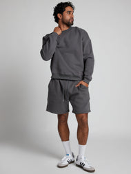 Sweat à capuche — Basic court col rond