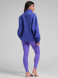 Sweat à capuche — Neon Basic col zippé col montant