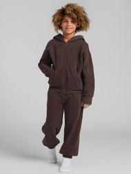 Sweat à capuche enfant — Explorer voyage zippé