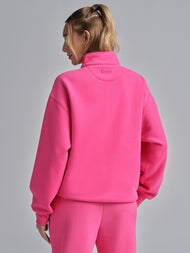 Sweat — Basic col zippé col montant