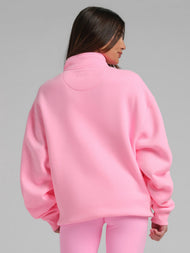 Sweat à capuche — Neon Basic col zippé col montant