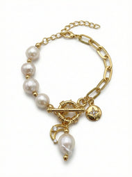 Bijou — véritable Baroque perle bracelet