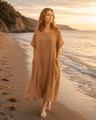 Robe — Shirred Pocket lin Loose