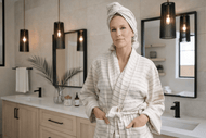 Serviette pour cheveux — Deniz 100 % coton