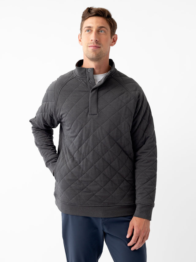 Pull homme — brossé Bamboo matelassé Snap