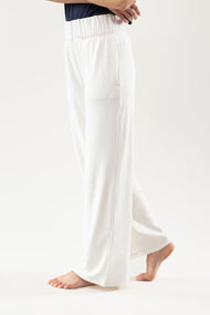 Pantalon femme — brossé Bamboo coupe large Pull-On