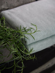 Draps de bain en éponge côtelée