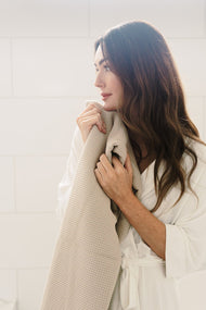 Serviette de bain — gaufré