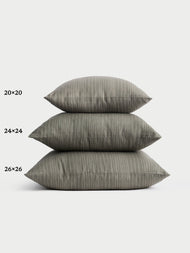 Coussin décoratif — rayé lin