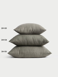 Coussin décoratif — rayé lin