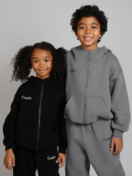 Sweat à capuche enfant — Cloud zippé