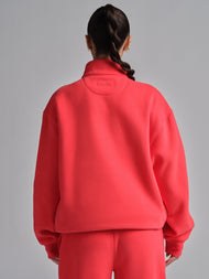 Sweat — Basic col zippé col montant