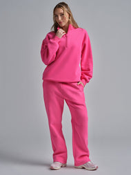 Sweat — Basic col zippé col montant
